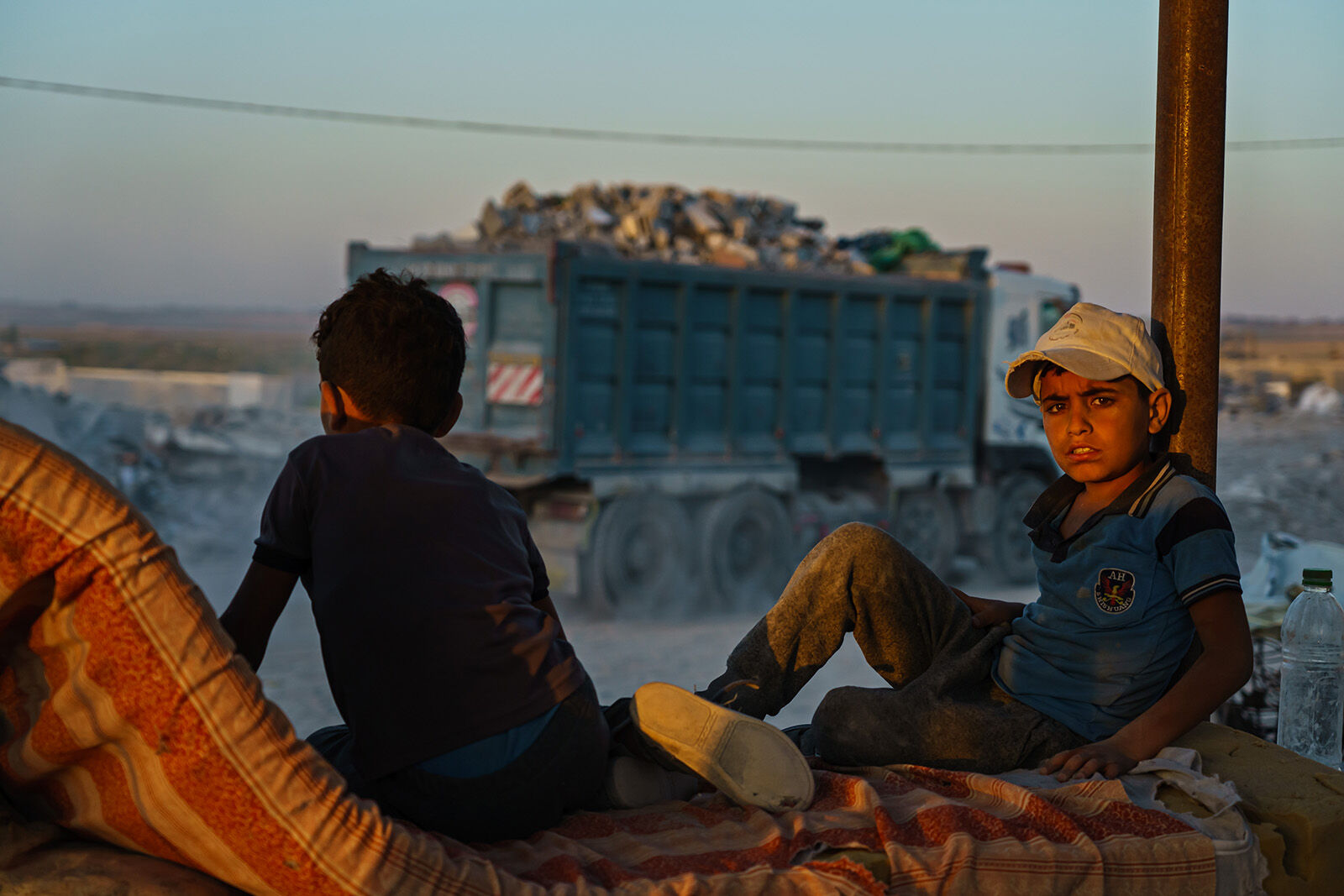 War reduced parts of Gaza to rubble. It's his job to take it away
